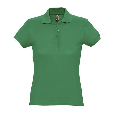 POLO PERSONNALISABLE FEMME EN COTON MAILLE PIQUÉE 170 VERT PRAIRIE