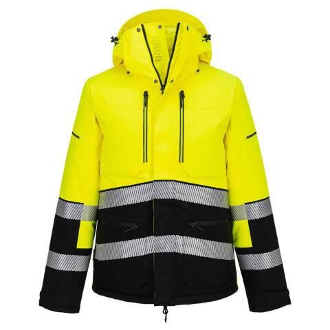 PORTWEST EV467 PARKA SHERPA EV4 HV JAUNE/NOIR - TAILLE XL