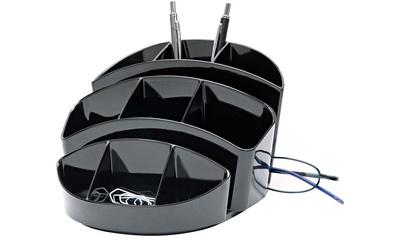 POT MULTIFONCTIONS ROTONDO, 11 COMPARTIMENTS, NOIR - LOT DE 2