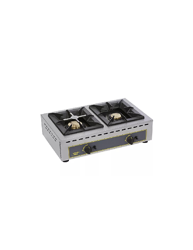 Réchaud gaz 2 feux - 5Kw et 7Kw - Acier inoxydable - Roller Grill - FABRIQUE EN FRANCE_0