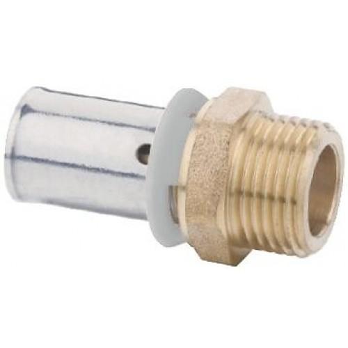 RACCORD PER À SERTIR DIAMÈTRE 16 MM FIXE À VISSER M12X17 BRICOZOR
