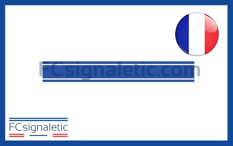 Sérigraphie bande neutre latérale bleue Police Municipale pour véhicule léger ou petit utilitaire_0