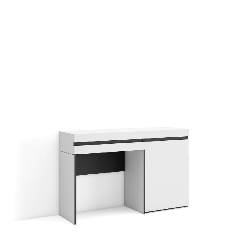 SKRAUT HOME Commode, 121x75x35 cm, Avec tiroir, Chambre à coucher, Blanc - blanc Bois manufacturé 453_9_0