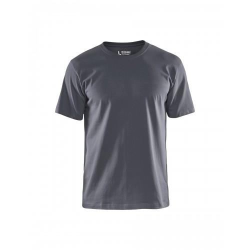 T-SHIRT DE TRAVAIL RESPIRANT 100% COTON UNI 3525 - GRIS CLAIR - 6XL BLAKLADER