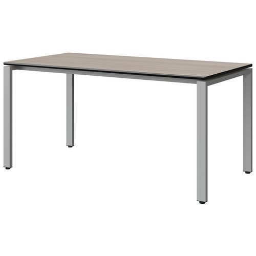 TABLE MALIBU 160X80 T6 SOUDÉ STRA ACACIA/NOIR GRIS 9006 - MANUTAN EXPERT