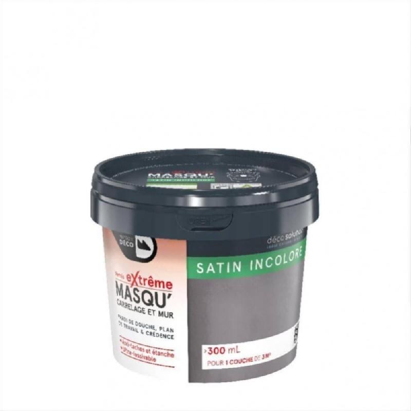Vernis masqu'carrelage et mur MAISON DECO - transparent - 0.3 L - protection extrême pour cuisine et salle de bain_0