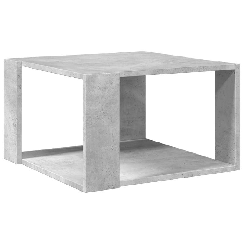 VidaXL Table basse gris béton 51,5x51,5x30 cm bois d'ingénierie Modèle Nova Moderne - 848139_0