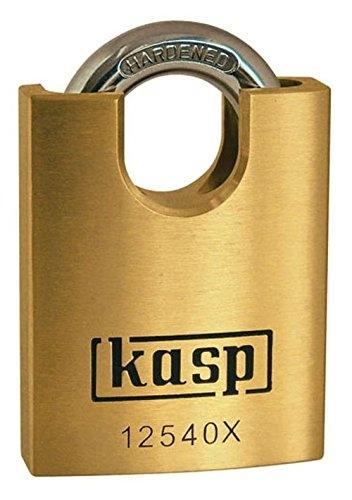 Cadenas en laiton premium KASP K12540XD - 40 mm - anse fermée et anti-effraction_0