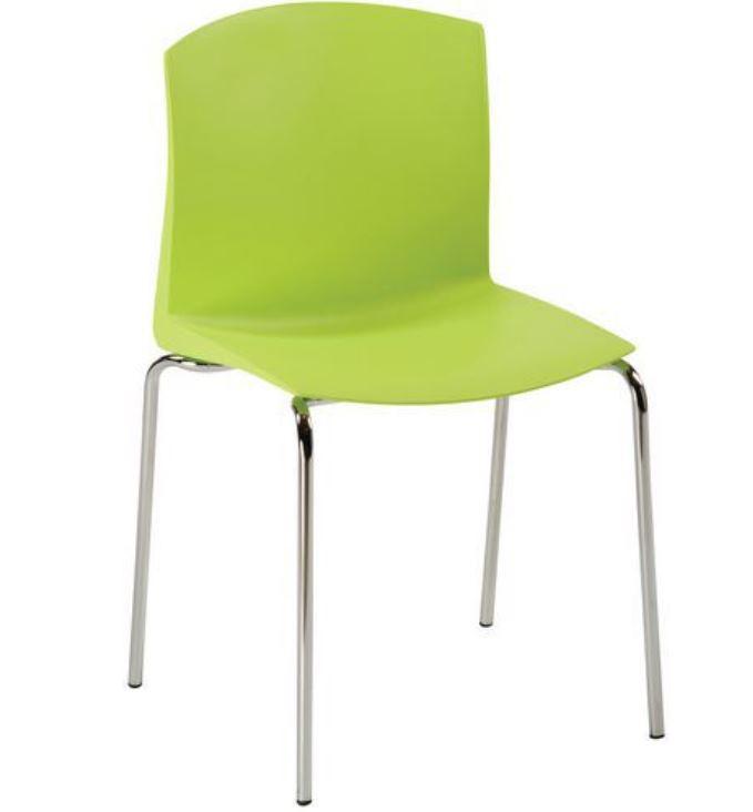Chaise coque de réunion - M4 Rouge - assise confortable 460 mm - marque Rolléco_0