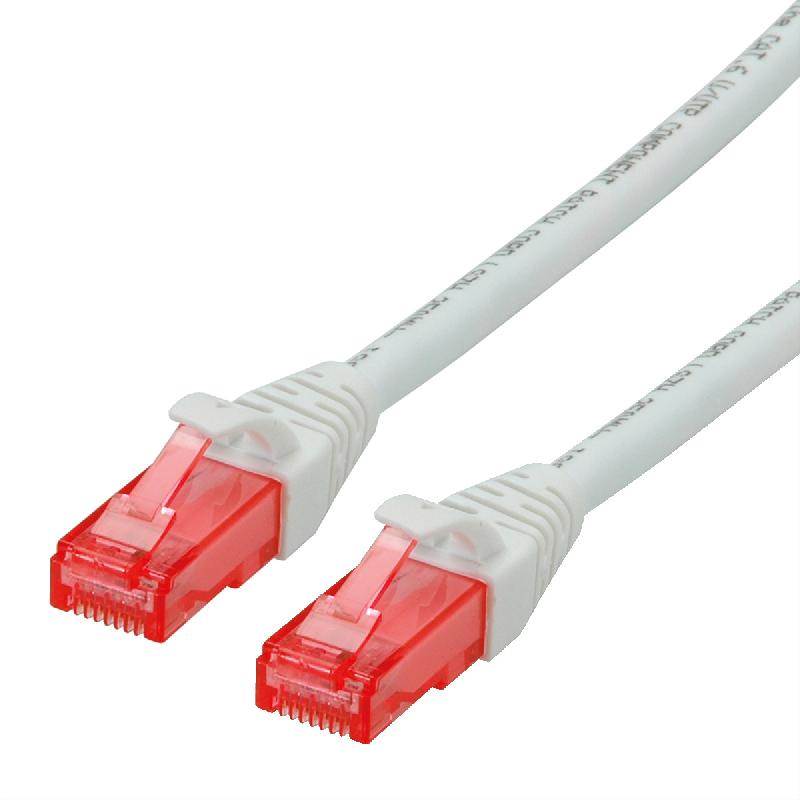 Cordon ROLINE UTP Cat.6, LSOH, Component Level, blanc, 3 m_0