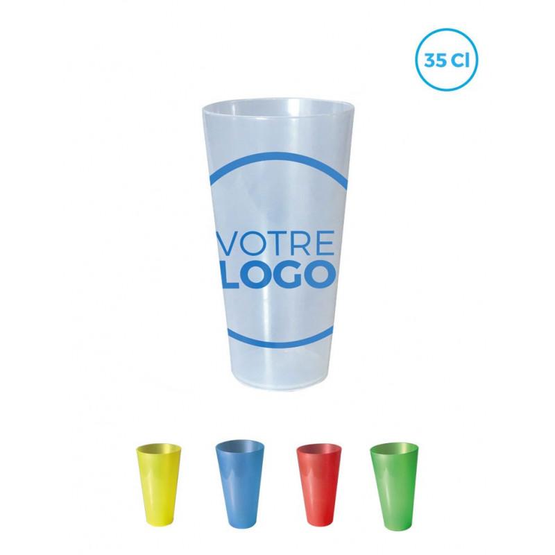 Gobelet réutilisable Grant 35 cl givré - Gobelets réutilisables personnalisés_0
