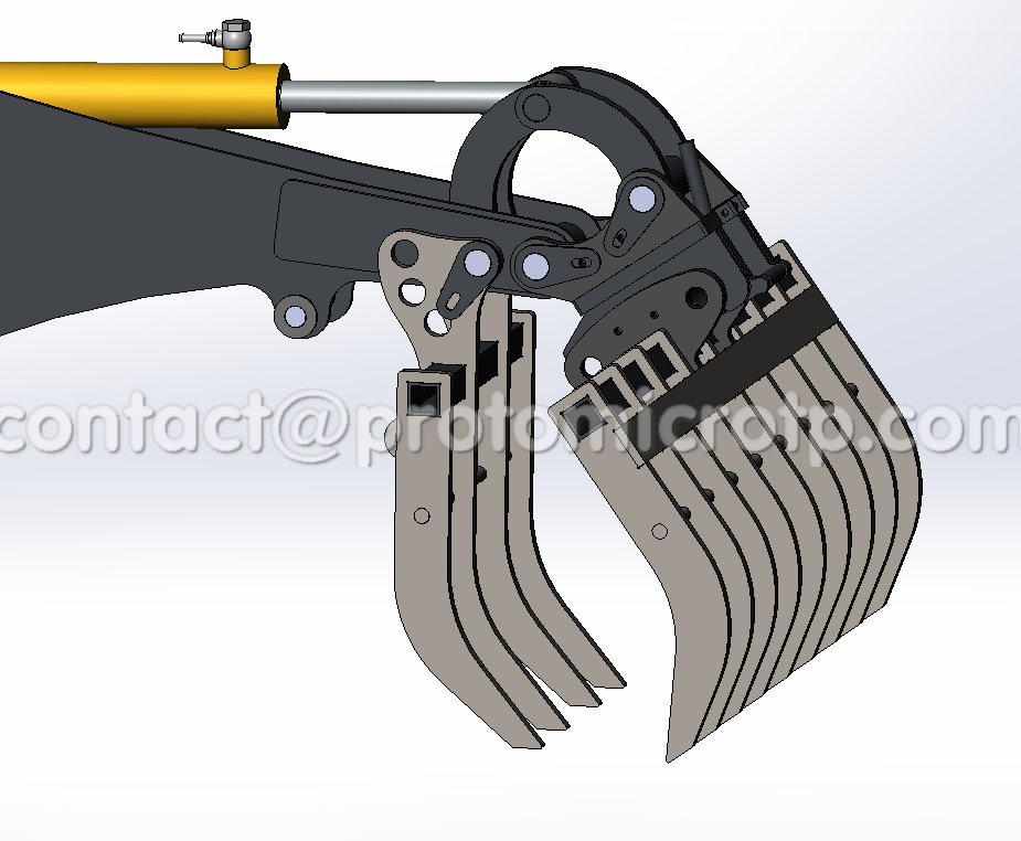 Godet rateau + pouce grappin 40cm/60cm/90cm_0