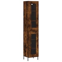 Helloshop26 - Buffet bahut commode armoire meuble de rangement organisateur cuisine salle de séjour salon haut 34,5 x 34 x 180 cm 02_0033256 - 300021_0