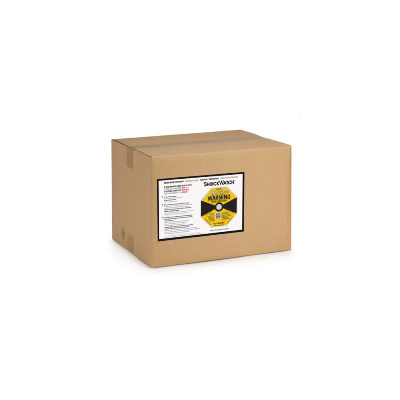 Indicateur de choc autocollant adhésif Shockwatch - Étiquette 225x150 mm - Paquet de 50_0