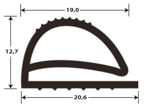 Joint pvc plat sans aimant pour meubles frigos jpf-021_0