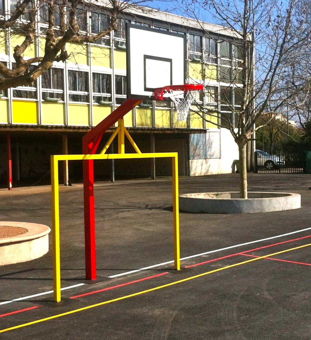 Mini Buts Multisports Type Val Fourré - Ref : 73985P - Cercle Renforcé Anti Casse - Hauteur 2.60m_0