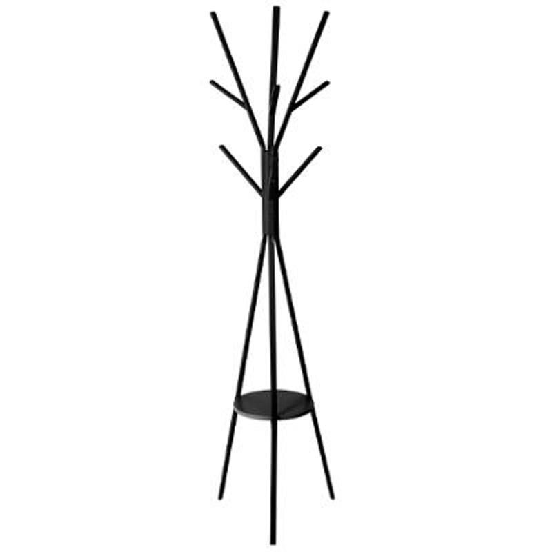 Porte-manteau design arbre 180 cm noir - Métal et bois - Paris Prix_0