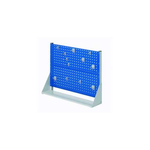 Rack de stockage simple face avec accessoires - H760 x L1000 mm - 2 panneaux perforés et 12 crochets porte-outils_0