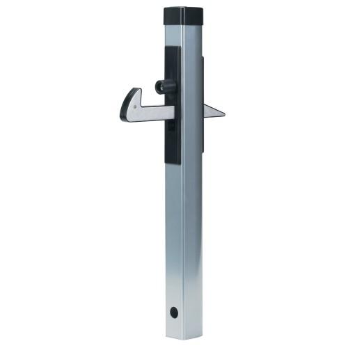 ARRÊT DE PORTAIL - À SCELLER - ALUMINIUM - CROCHET RÉGLABLE EN HAUTEUR LOCINOX