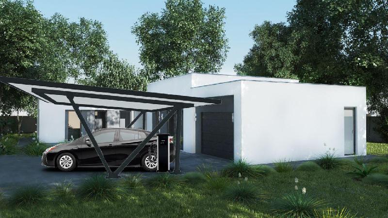 Carport solaire moderne - 5000 / 3200_0