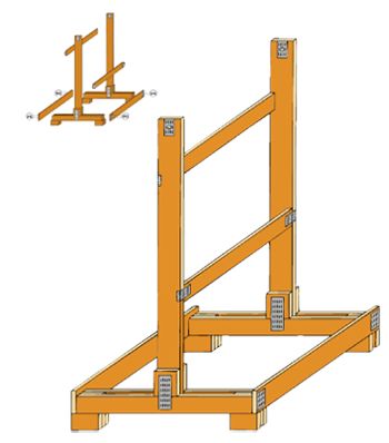 Chevalets de manutention - semabat - t inversé_0
