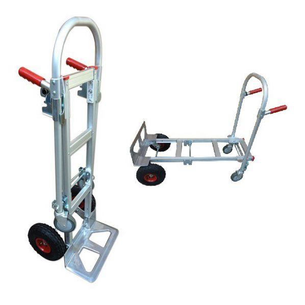 Diable chariot aluminium 2 en 1 - Charge 250 kg/350 kg - Rolléco_0