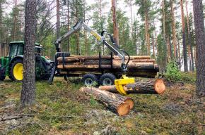 Grue forestière KESLA 202 - portée 5 mètres - capacité de levage jusqu'à 690 kg - grappin ProG20_0