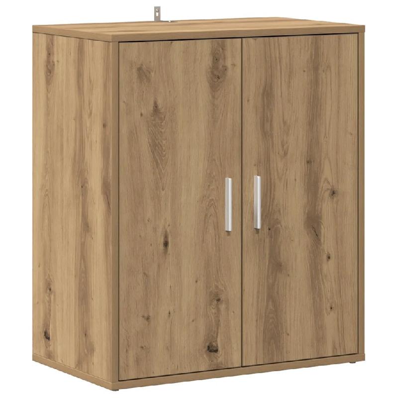 Helloshop26 - Armoire à chaussures 60 x 35 x 70 cm avec 5 étagères pratique moderne style chêne artisanal en bois d'ingénierie 02_0050910 - Bois_0