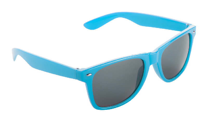Lunettes de soleil 'Xaloc' en plastique - protection UV 400 - couleur bleu ciel_0