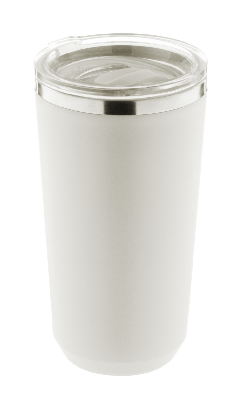 Mug thermos isotherme en acier inoxydable - double paroi avec couvercle - 500 ml_0