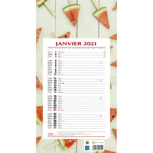 Calendriers 12 mois Skytos