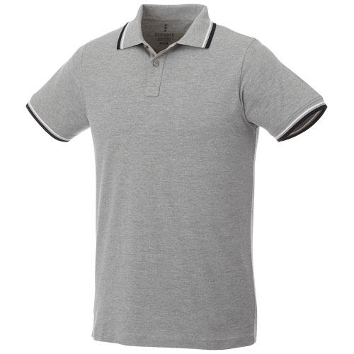 Polo tipping manches courtes homme Fairfield 38102961 - col et poignets en tricot plat avec détails contrastés_0