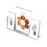 Porte-Visuel A4 + 2 x Porte-brochure 1/3 A4 portrait Réf : 402800_0