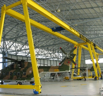 Portique de levage intérieur - Capacité de 1T à 400T - Versions monopoutre et bipoutres_0