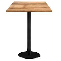Restootab - Mange-debout 60x60cm - modèle Rome bois tanin clair - marron TB-ROMFF-6060M-TAN.CL_0