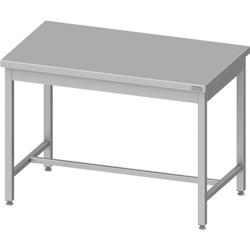 Romux® - Table centrale en acier inoxydable 2000x600x850 mm | Table de travail professionnelle en acier, table de 1 mm d'épaisseur_0