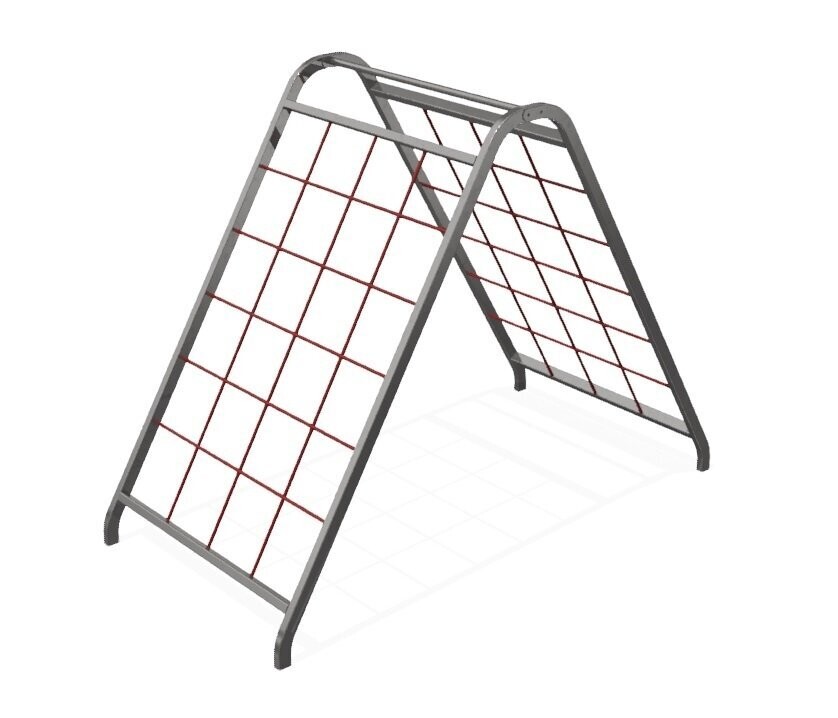 Station escalier double pente escalade en acier inoxydable - Référence SEDPE_0