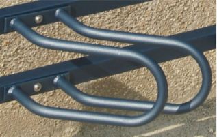 Supports et appuis pour vélos - Griffe parking vélo en acier Ø 22 mm pour tous types de cycles_0