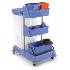 Chariot de ménage ultra-compact XC1 Numatic - lavage - structure epoxy/structofoam et collecteur de déchets 120L ou 2x70L_0