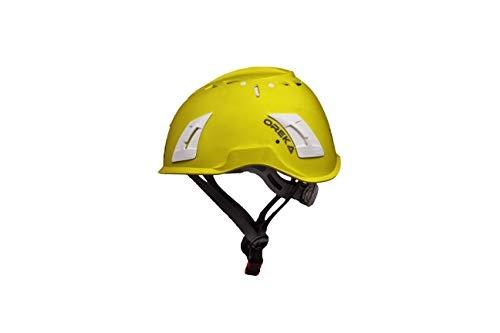 Casque de chantier IRUDEK 1 - jaune - calotte ABS, ventilation réglable, harnais 6 points_0