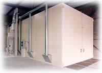 Cabines spéciales de nettoyage par corindonnage - 20m x 6m x 5m - Traitement de surfaces, aviation, armement_0