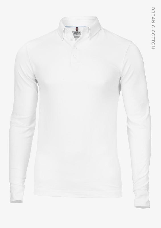 Polo homme à manches longues - Carlington Homme - Blanc - Nimbus_0