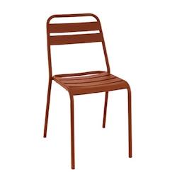 Chaise de terrasse luc Terra, France mobilier chr - marron acier 3760326527236_0