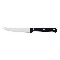 Couteau à fromage - lame de 11 cm en inox - manche riveté noir - Table Passion - longueur 22 cm_0