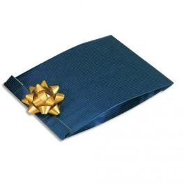 EMBALLAGE PAQUET DE 250 SACHETS KRAFT BLEU 12 X 19 X 4,5 CM