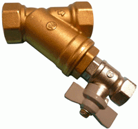 Filtre à tamis en laiton avec robinet de rinçage - Cartouche inox démontable - Taraudé BSP - PN16_0