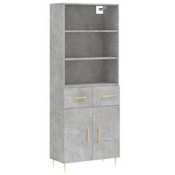 Helloshop26 - Buffet bahut commode armoire meuble de rangement organisateur cuisine salle de séjour salon haut 69,5 x 34 x 180 cm 02_0034606 - 300021_0