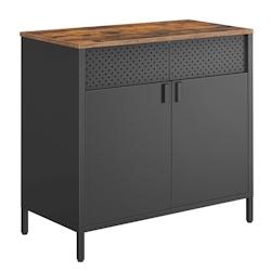 Helloshop26 - Meuble de rangement buffet 80 x 40 x 76 cm double porte aimantée avec étagère réglable pour salle à manger salon 12_0006433 - 30002_0