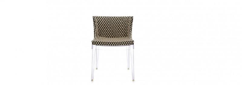 Fauteuil Mademoiselle de Kartell - design Philippe Starck - structure polycarbonate et assise tissu Missoni Home_0