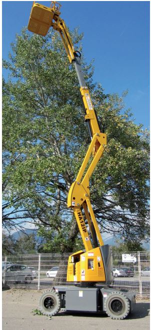 Nacelle flèche articulée électrique, hauteur de travail 12 m idéale pour les gros oeuvre - HAULOTTE 12IP - disponible en location_0